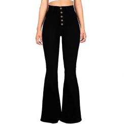 Womens High Waisted Flared Pants
